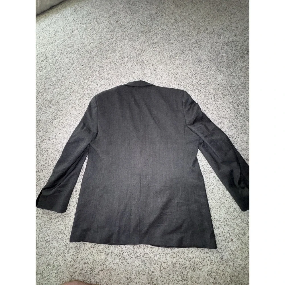 Chaps Men's Dark Gray Suit Jacket Blazer 100% Wool – Size 44R